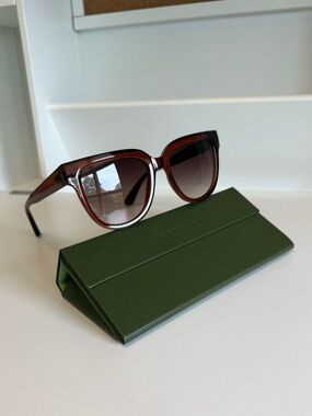 Longchamp Women's Sunglasses: Brown Frame, Brown Gradient Lenses, NEW